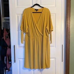 Lane Bryant Mustard Midi Dress